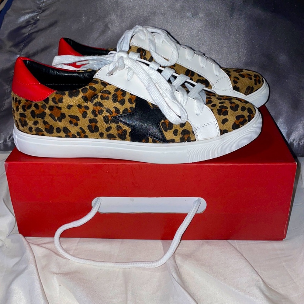 NATURE BREEZE RED LEOPARD SHOES!!🐆❤️